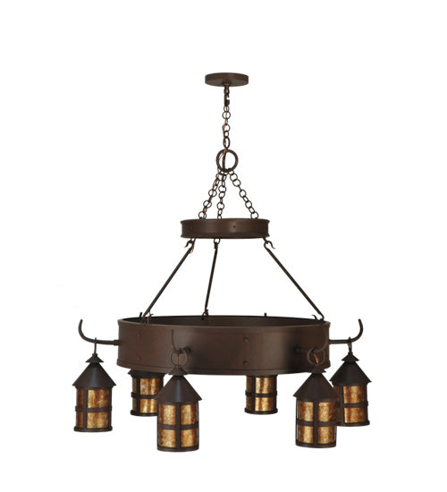 48" Wide Aberdeen 6 Light Chandelier