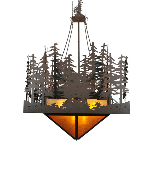 60"Sq Pine Lake Inverted Pendant