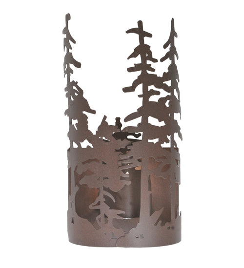 11" Wide Tall Pines Wall Sconce