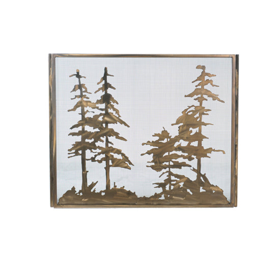 60"W X 34"H Tall Pines Fireplace Screen