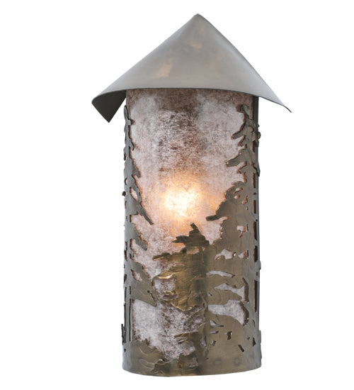 8.5" Wide Tall Pines Wall Sconce