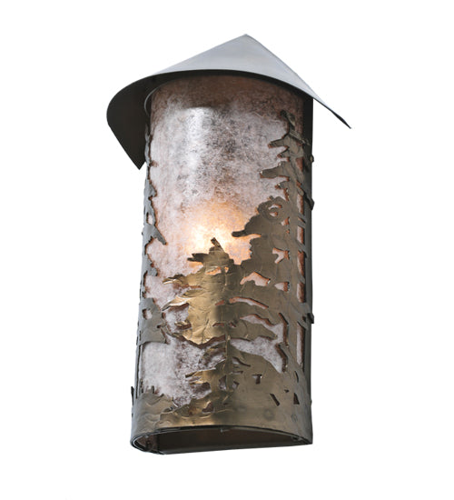 8.5" Wide Tall Pines Wall Sconce