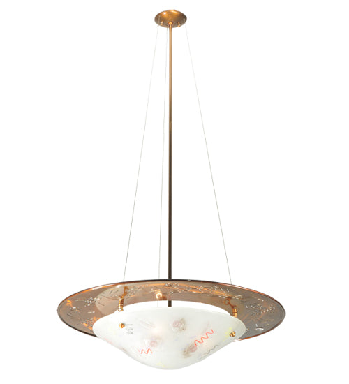 31"W Metro Fusion Super Nova Inverted Pendant