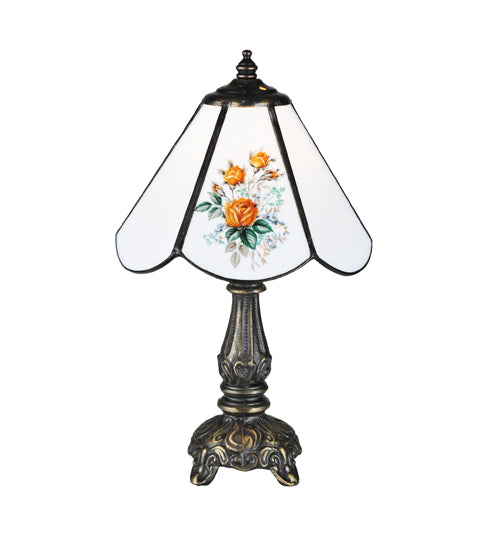 11.5"H Rose Bouquet Mini Lamp