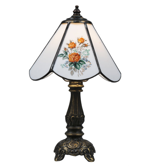 11.5"H Rose Bouquet Mini Lamp