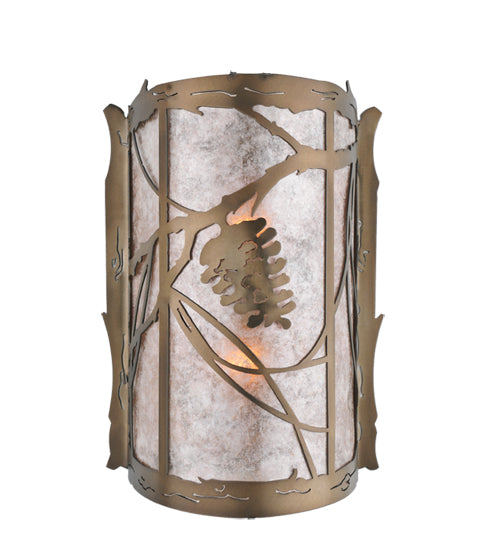 10"W Whispering Pines Wall Sconce