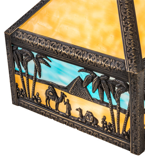 9" Square Camel Shade