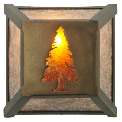 7" Wide Tall Pines Wall Sconce