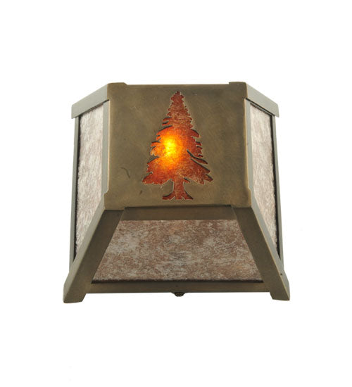 7" Wide Tall Pines Wall Sconce