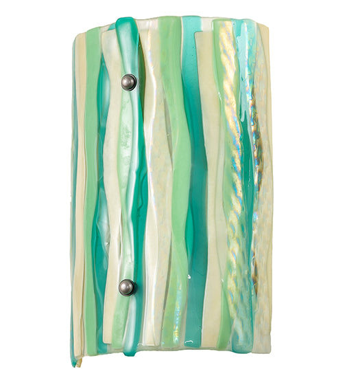 9"W La Spiaggia Fused Glass Wall Sconce