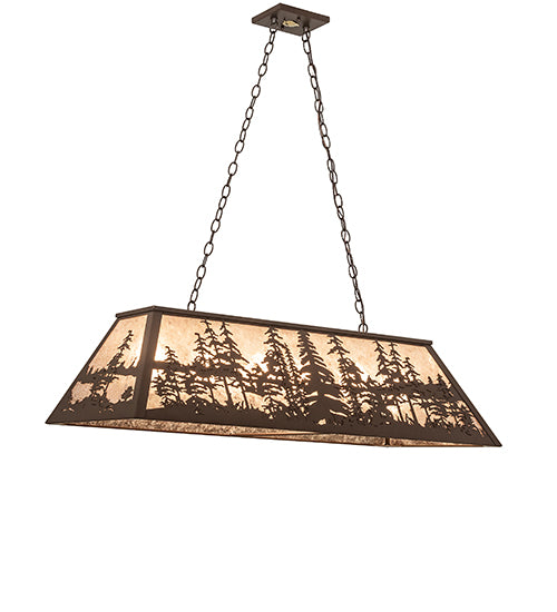 48" Long Tall Pines Oblong Pendant