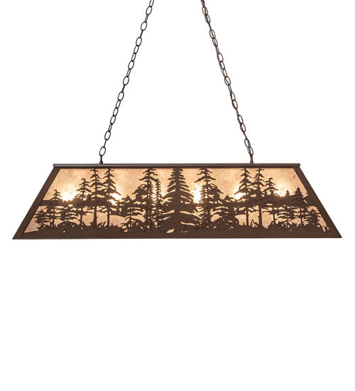 48" Long Tall Pines Oblong Pendant