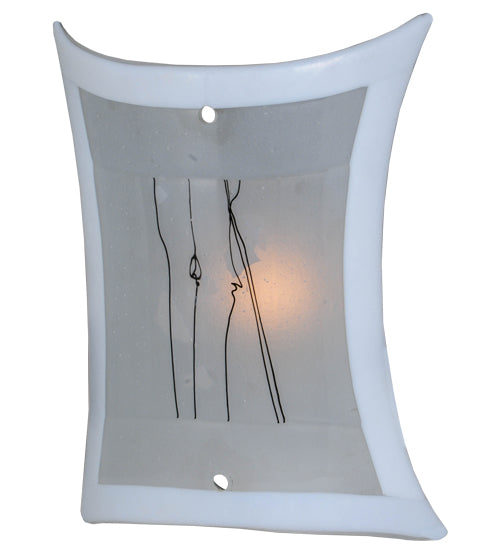 10" Wide Twigs LED Fused Glass Wall Sconce