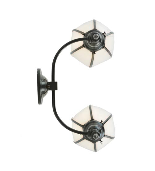 18"W Borough Hall 2 Lt Wall Sconce