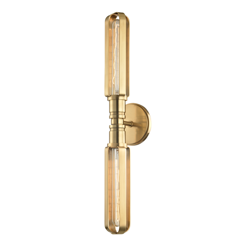 Red Hook Wall Sconce 23" - Aged Brass