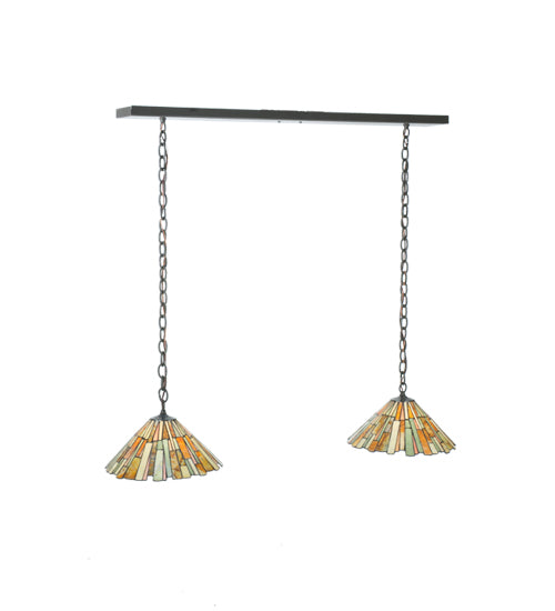 45"L Delta Jadestone 2 Lt Island Pendant