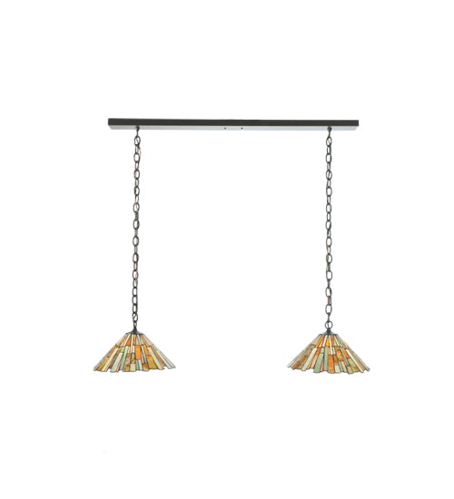 45"L Delta Jadestone 2 Lt Island Pendant