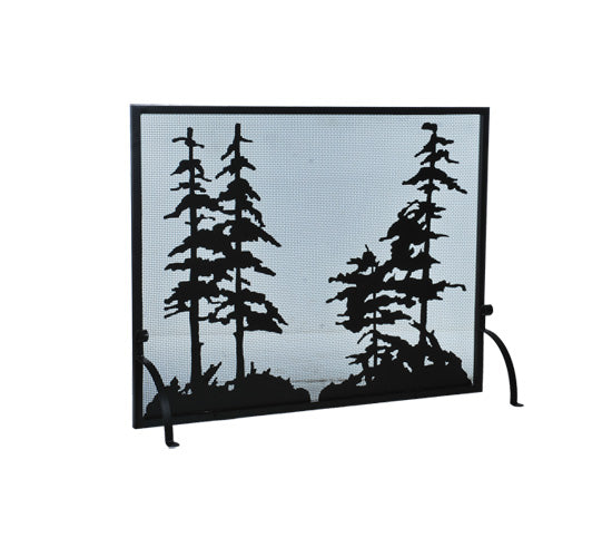 50" Wide X 38" High Tall Pines Fireplace Screen