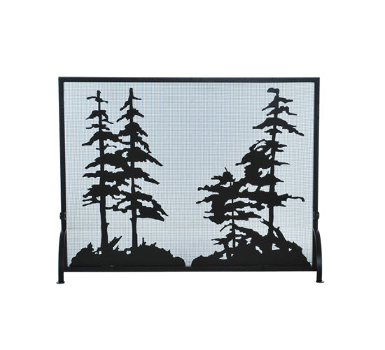 50" Wide X 38" High Tall Pines Fireplace Screen