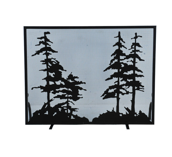 50" Wide X 38" High Tall Pines Fireplace Screen