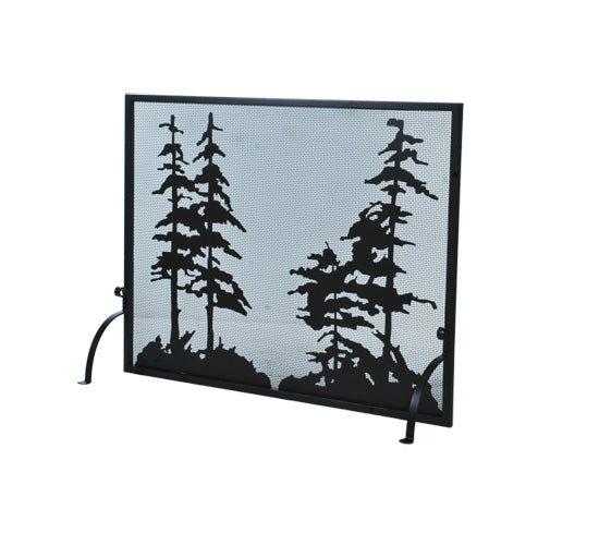 50" Wide X 38" High Tall Pines Fireplace Screen