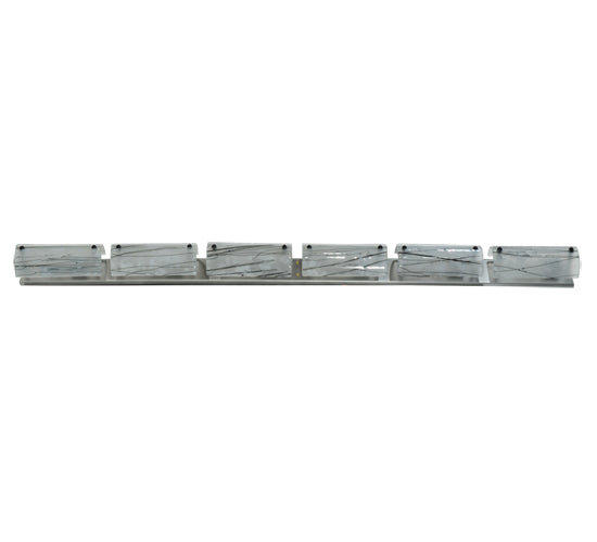 73"W Metro Fusion Branches 6 Lt Glass Vanity Light