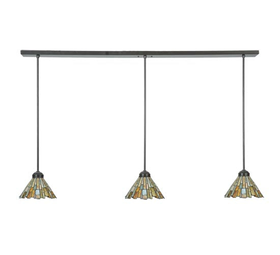 50"L Delta Jadestone 3 Lt Island Pendant