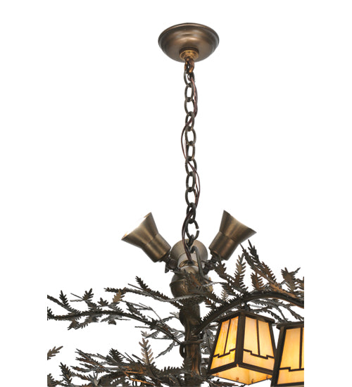 52" Wide Pine Branch Valley View 12 Light Chandelier