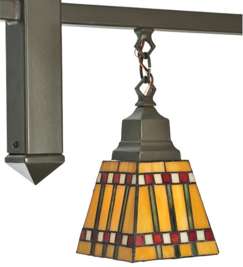 42" Long Prairie Corn 4 Light Island Pendant