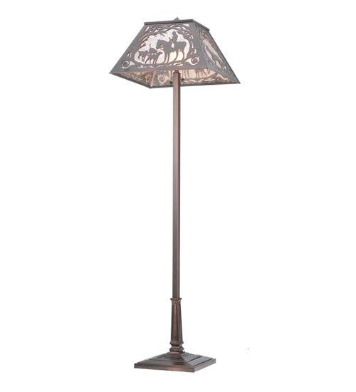 60" High Fox Hunt Floor Lamp