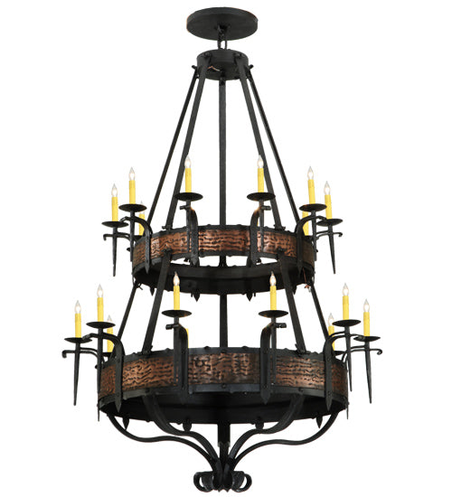 48"W Costello 20 Lt Two Tier Chandelier