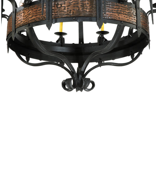 48"W Costello 20 Lt Two Tier Chandelier