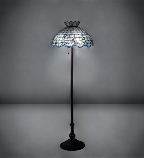 62" High Roseborder Floor Lamp