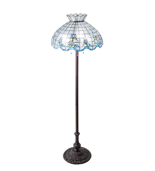 62" High Roseborder Floor Lamp