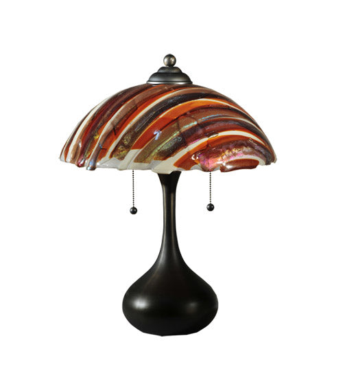 21"H Metro Fusion Marina Glass Table Lamp