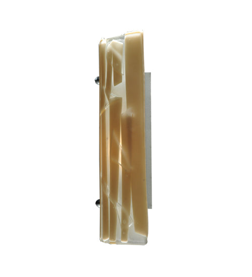 9"W Metro Fusion Bambu Glass Wall Sconce