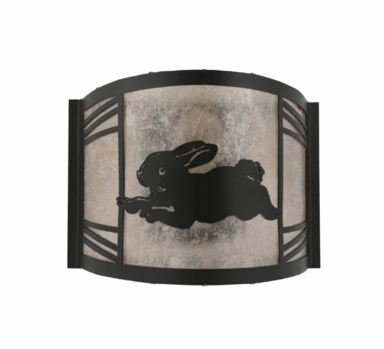 12"W Rabbit On The Loose Left Wall Sconce