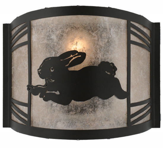 12"W Rabbit On The Loose Left Wall Sconce