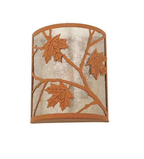 10"W Maple Leaf Wall Sconce