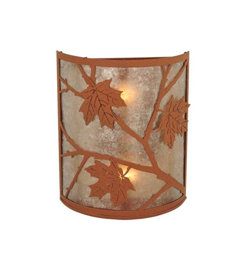 10"W Maple Leaf Wall Sconce