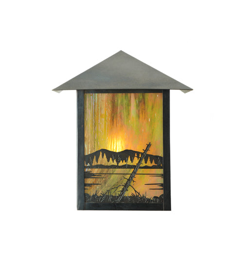 9"W Quiet Pond Wall Sconce