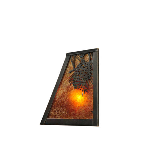 9" Wide Winter Pine Wall Sconce