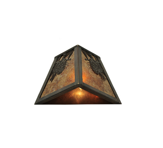 9" Wide Winter Pine Wall Sconce