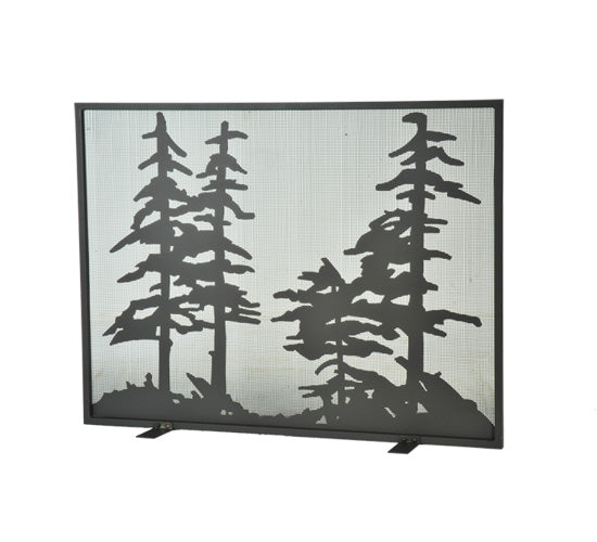 44" Wide X 33" High Tall Pines Fireplace Screen