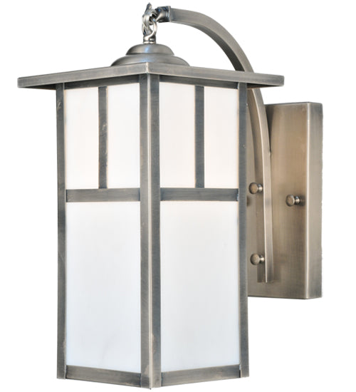 7.5" Wide Hyde Park T Mission Curved Arm Wall Sconce