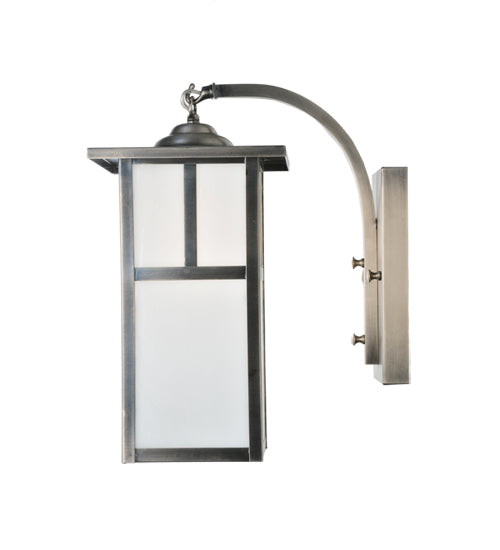 7.5" Wide Hyde Park T Mission Curved Arm Wall Sconce