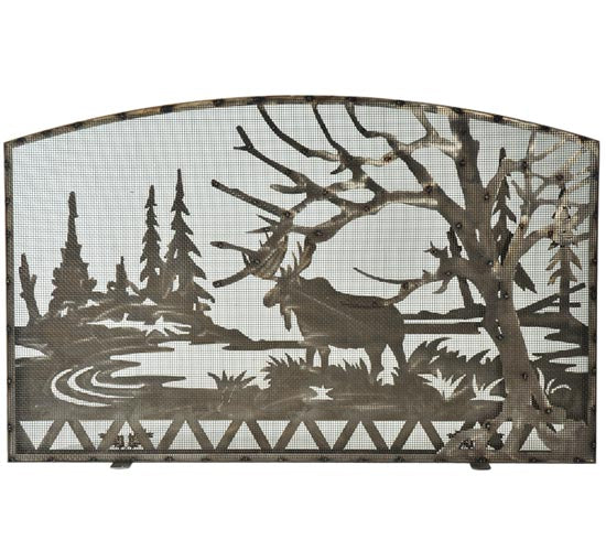 61"W X 38"H Moose Creek Fireplace Screen