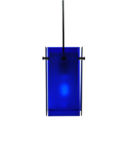 5"Sq Metro Blue Quadrato Mini Pendant