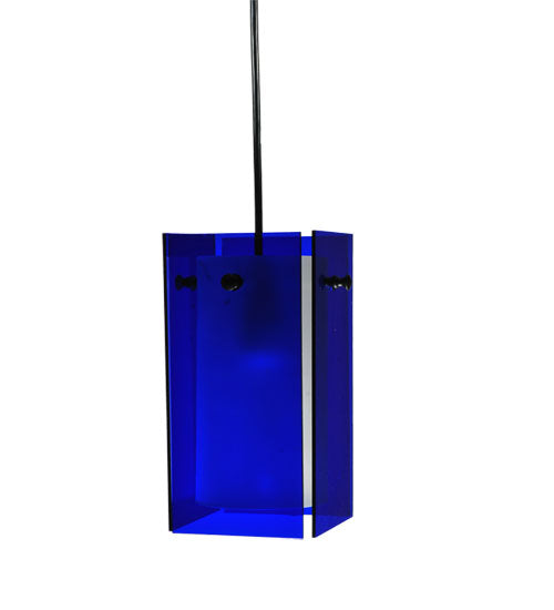 5"Sq Metro Blue Quadrato Mini Pendant