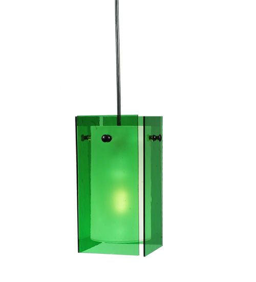 5"Sq Metro Green Quadrato Mini Pendant